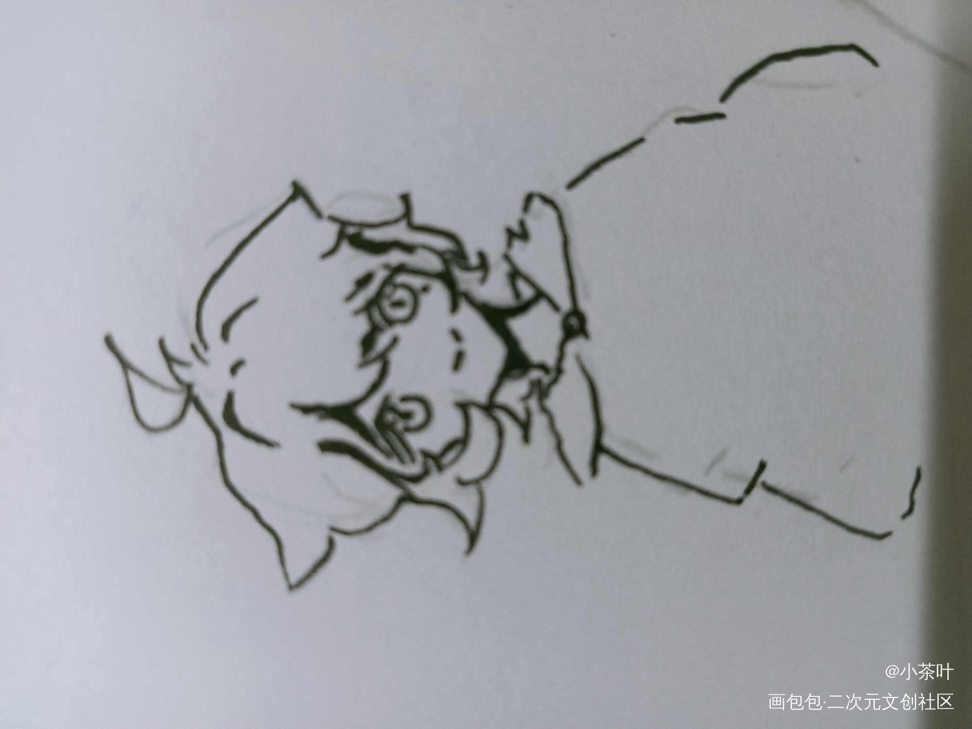 死亡勾线_手绘绘画作品