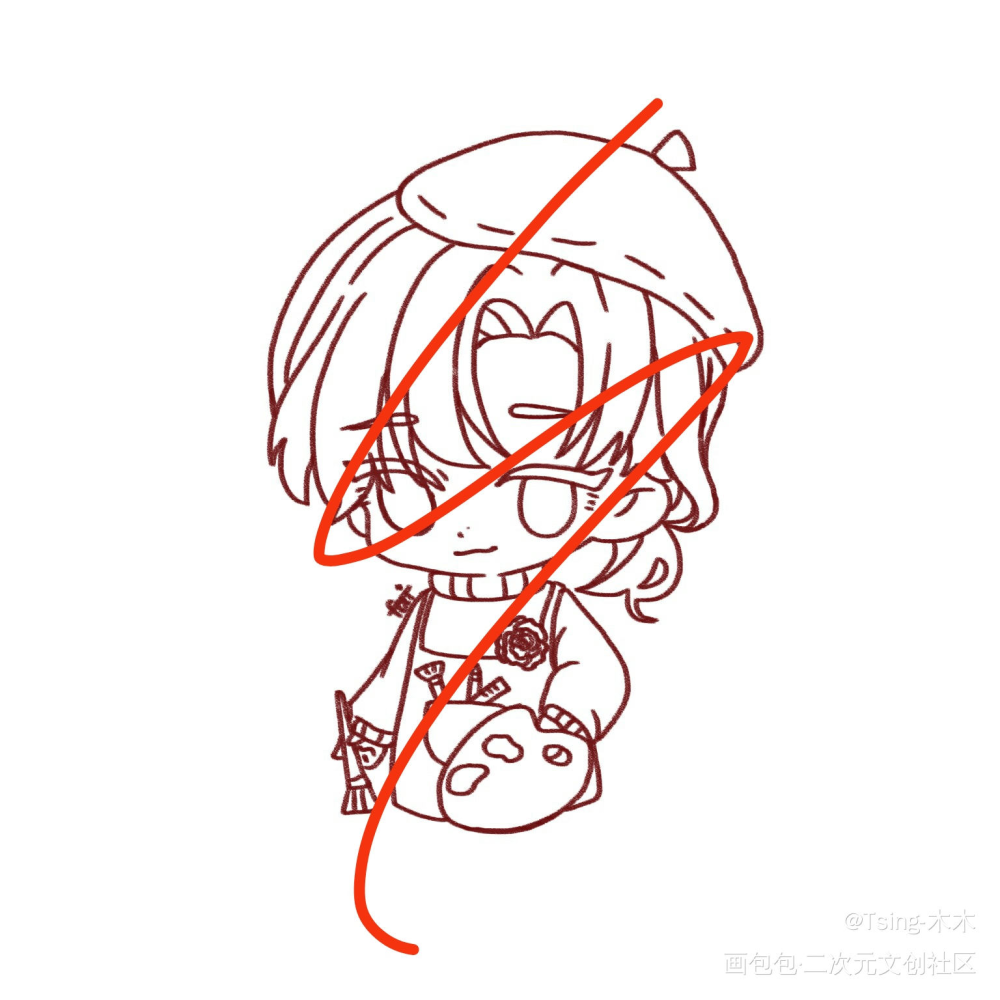小画家_我只喜欢你的人设绘画作品
