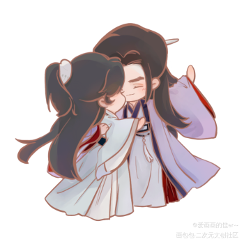 温周甜甜的小日常_山河令温周q版绘画作品