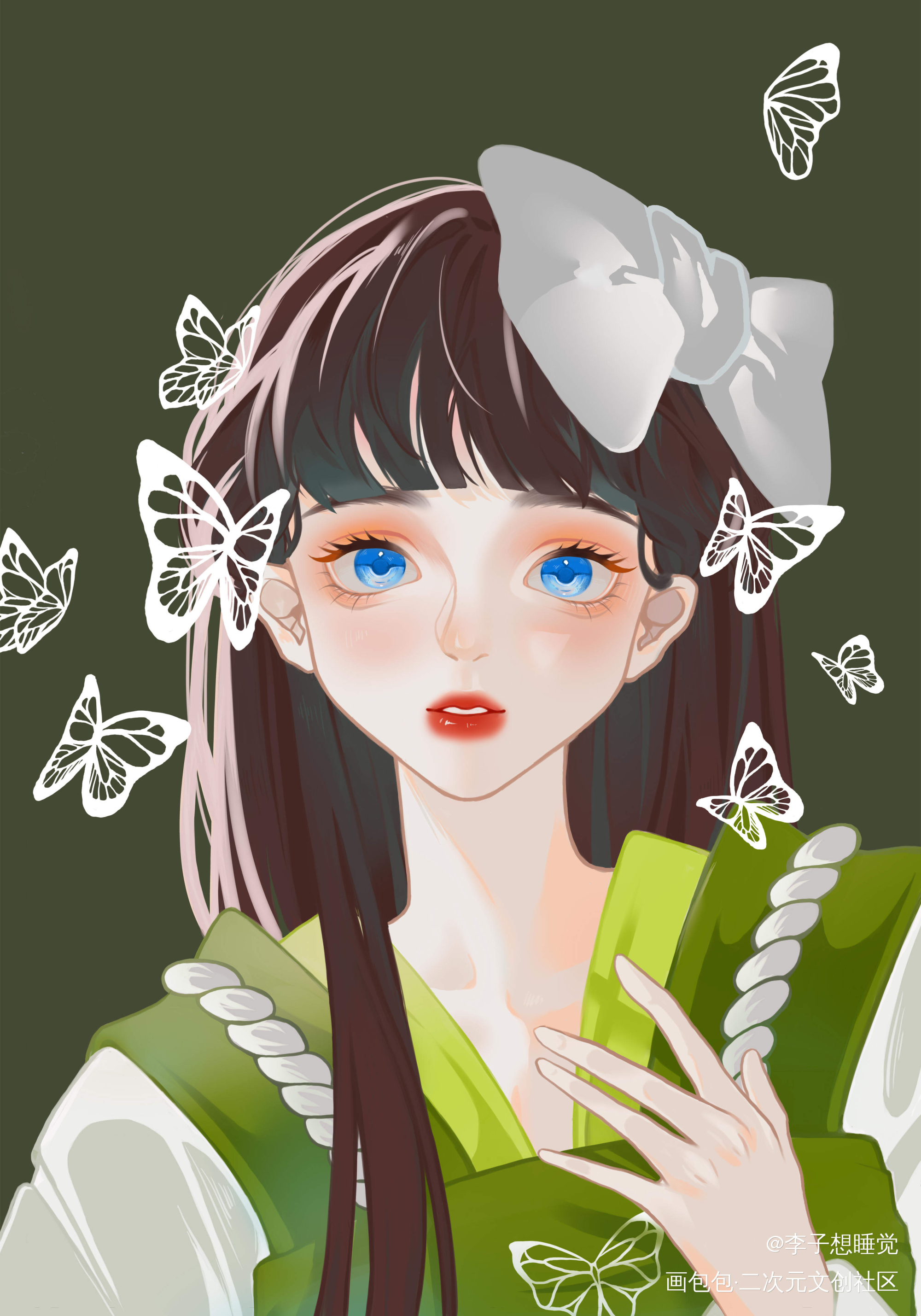 画小妹妹_板绘绘画原创绘画作品
