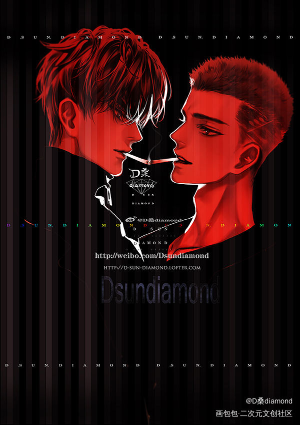 撒野_撒野顾飞蒋丞插画同人D桑diamond游乐园绘画作品