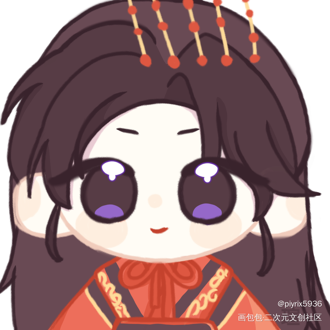 花城_天官赐福花怜绘画作品