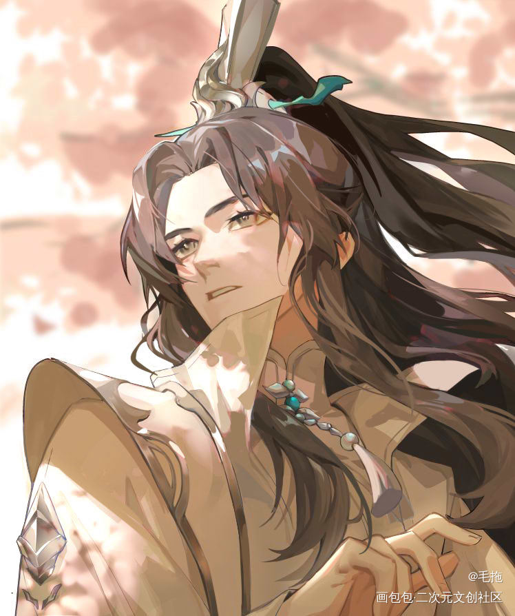 _二哈和他的白猫师尊燃晚墨燃楚晚宁绘画作品