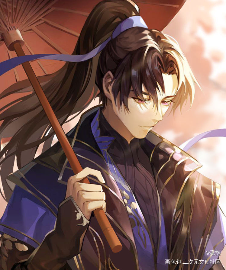 _二哈和他的白猫师尊燃晚墨燃楚晚宁绘画作品