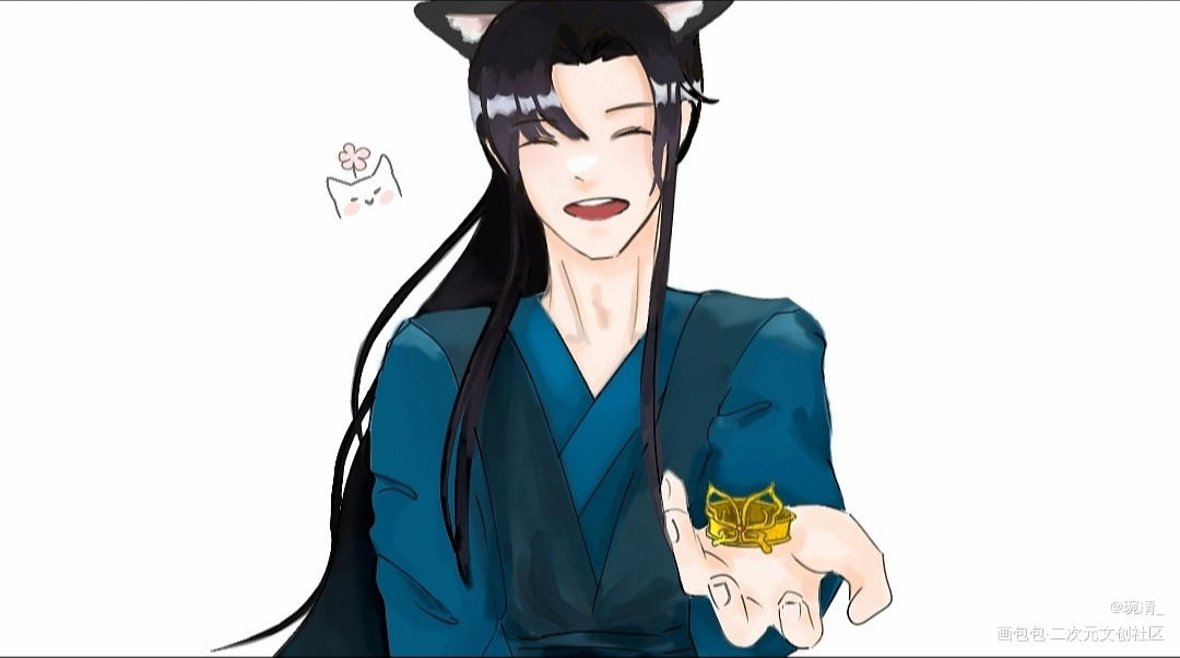1.0和夏师弟_二哈和他的白猫师尊绘画作品