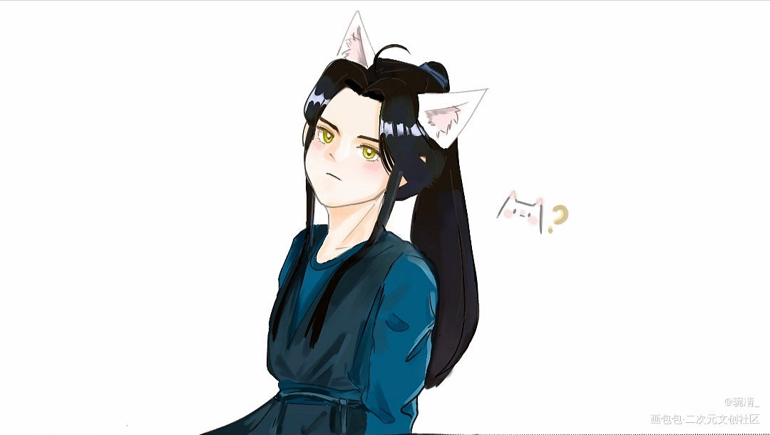 1.0和夏师弟_二哈和他的白猫师尊绘画作品