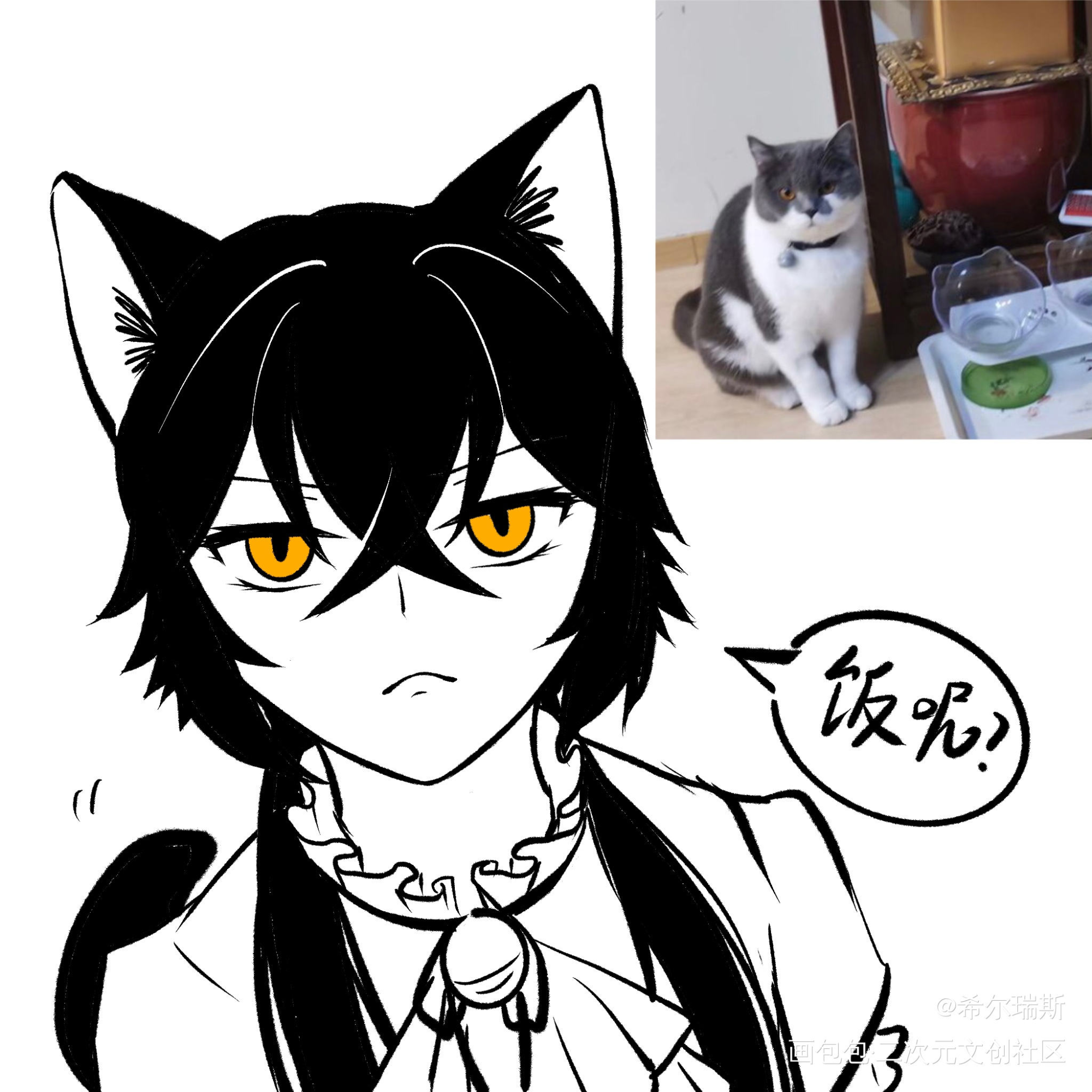 还是猫猫_oc绘画作品