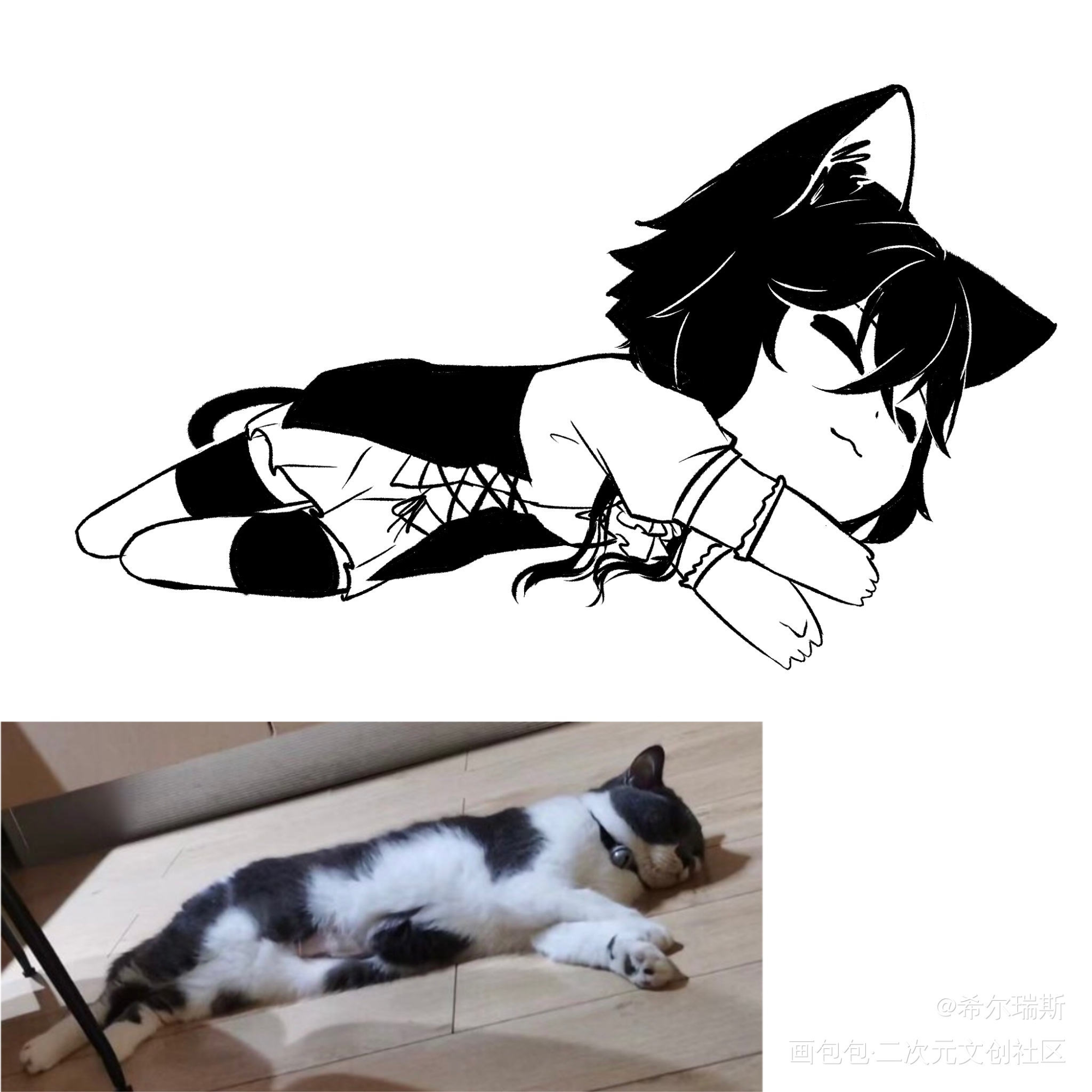 猫猫鼠鼠酱_oc绘画作品