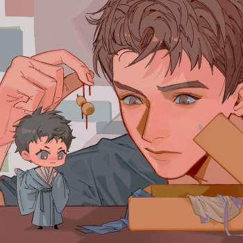 小猫的礼物_浪浪钉我要上首推插画俊哲张哲瀚龚俊绘画作品