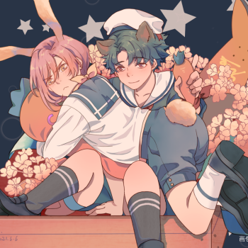 无限滑板乔樱绘画作品