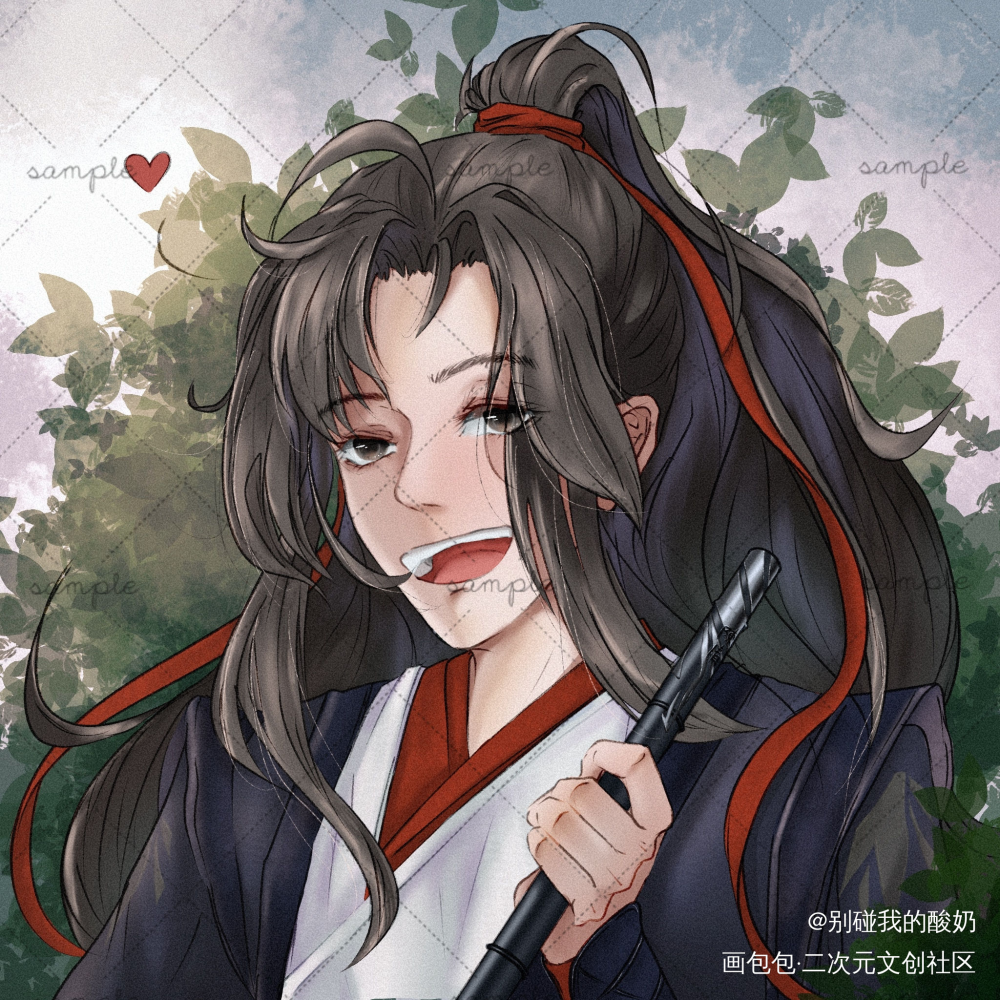 羡羡～_魔道祖师忘羡墨香铜臭绘画作品
