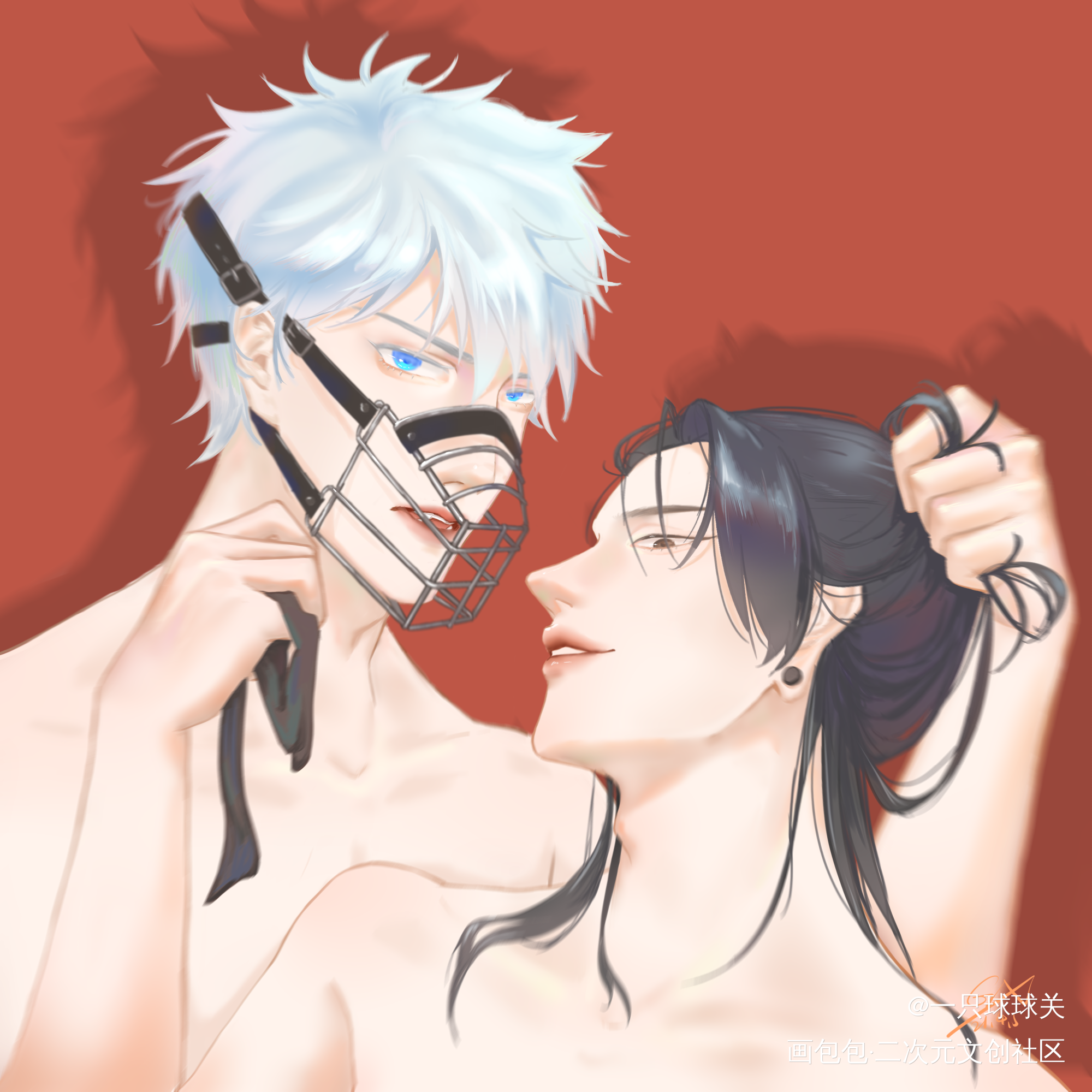 你听说过止咬器吗_咒术回战夏五夏夏油杰五条悟厚涂绘画作品