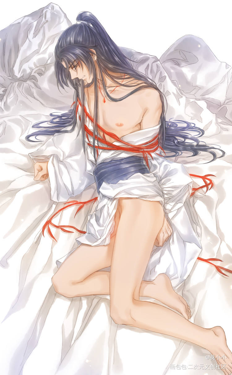 会翻车不？_二哈和他的白猫师尊燃晚楚晚宁水彩插画同人绘画作品