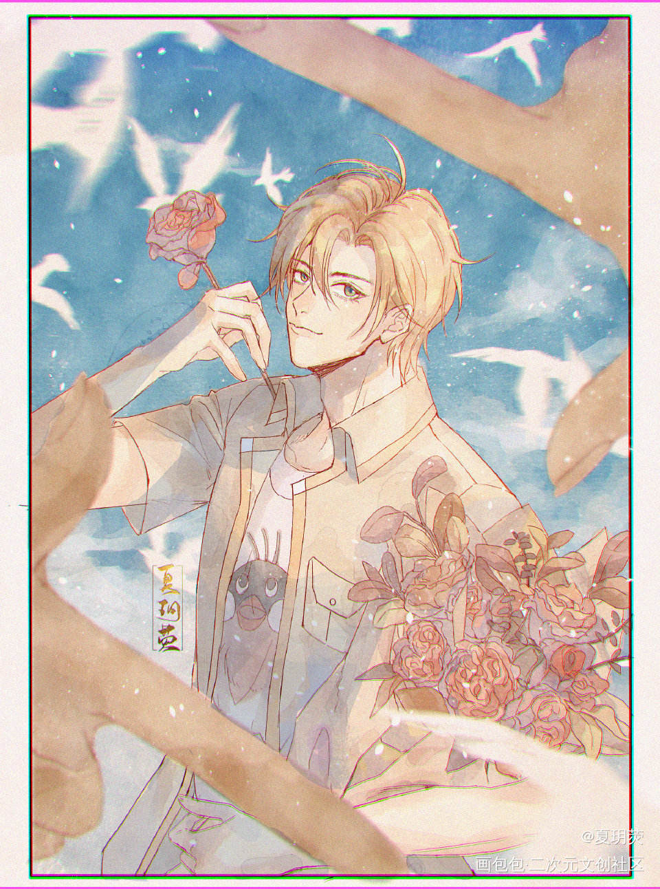 2021ASH生贺_战栗杀机bananafish亚修日系我要上首推插画绘画作品