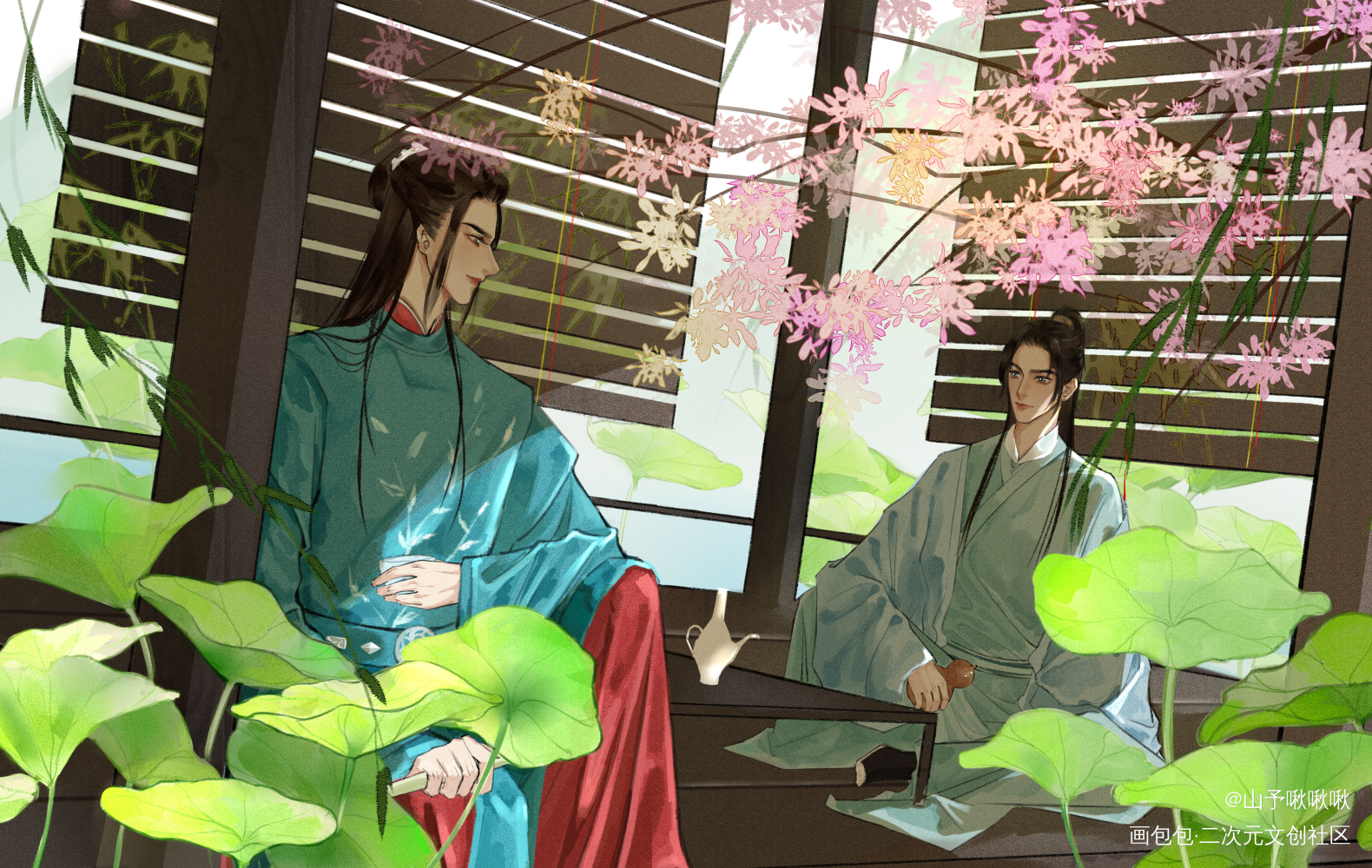 _山河令浪浪钉温周古风厚涂绘画作品