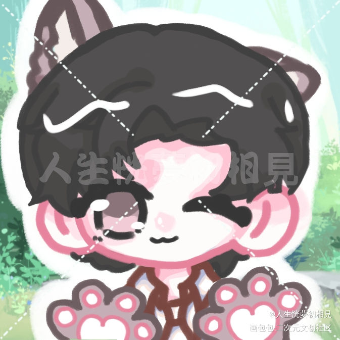 简喵喵_你却爱着一个傻逼简隋英水千丞绘画作品
