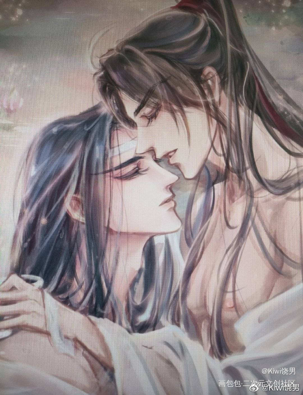 《忘羡》_魔道祖师忘羡蓝忘机魏无羡绘画作品