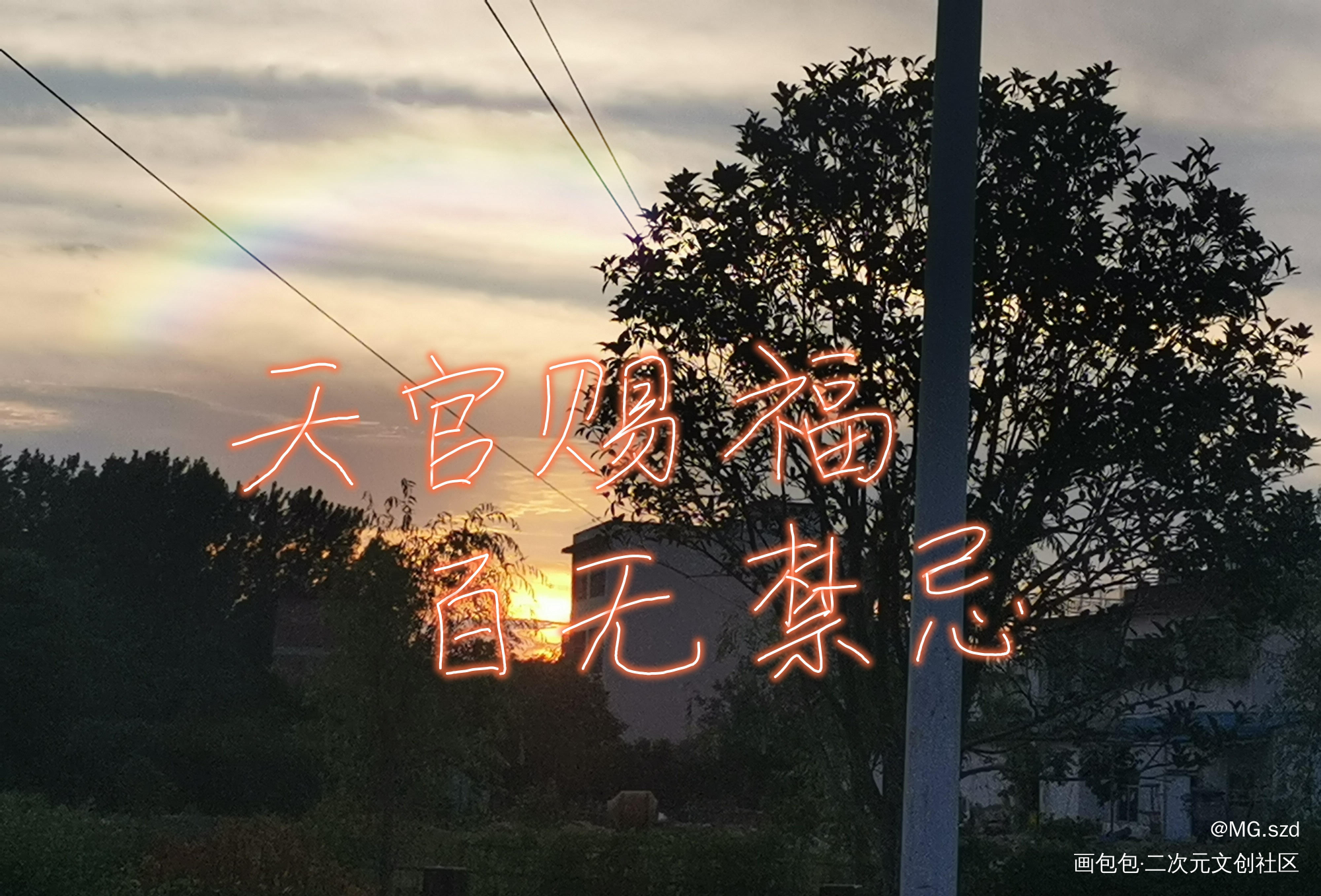 _天官赐福花怜我要上首推字体设计见字如晤绘画作品