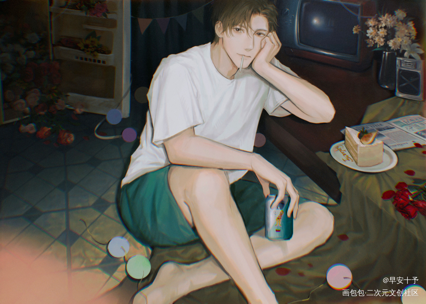 生日快乐_188男团简隋英绘画作品