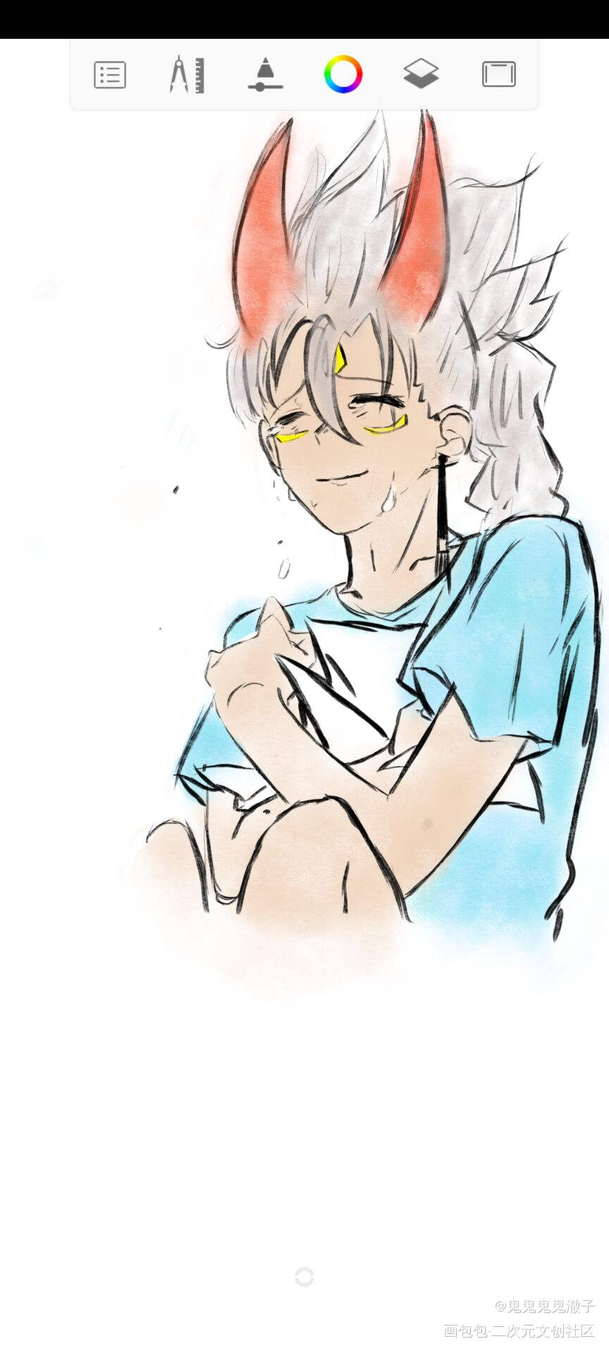 红狐狸龙oc_光遇绘画作品