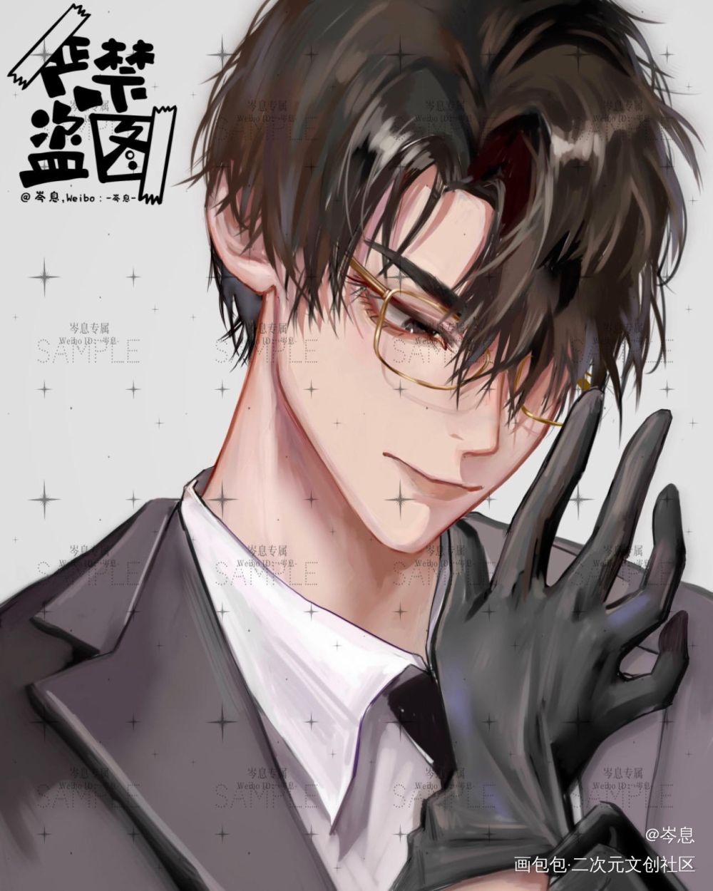 当自习受邀参加杂志拍摄_我只喜欢你的人设自习绘画作品