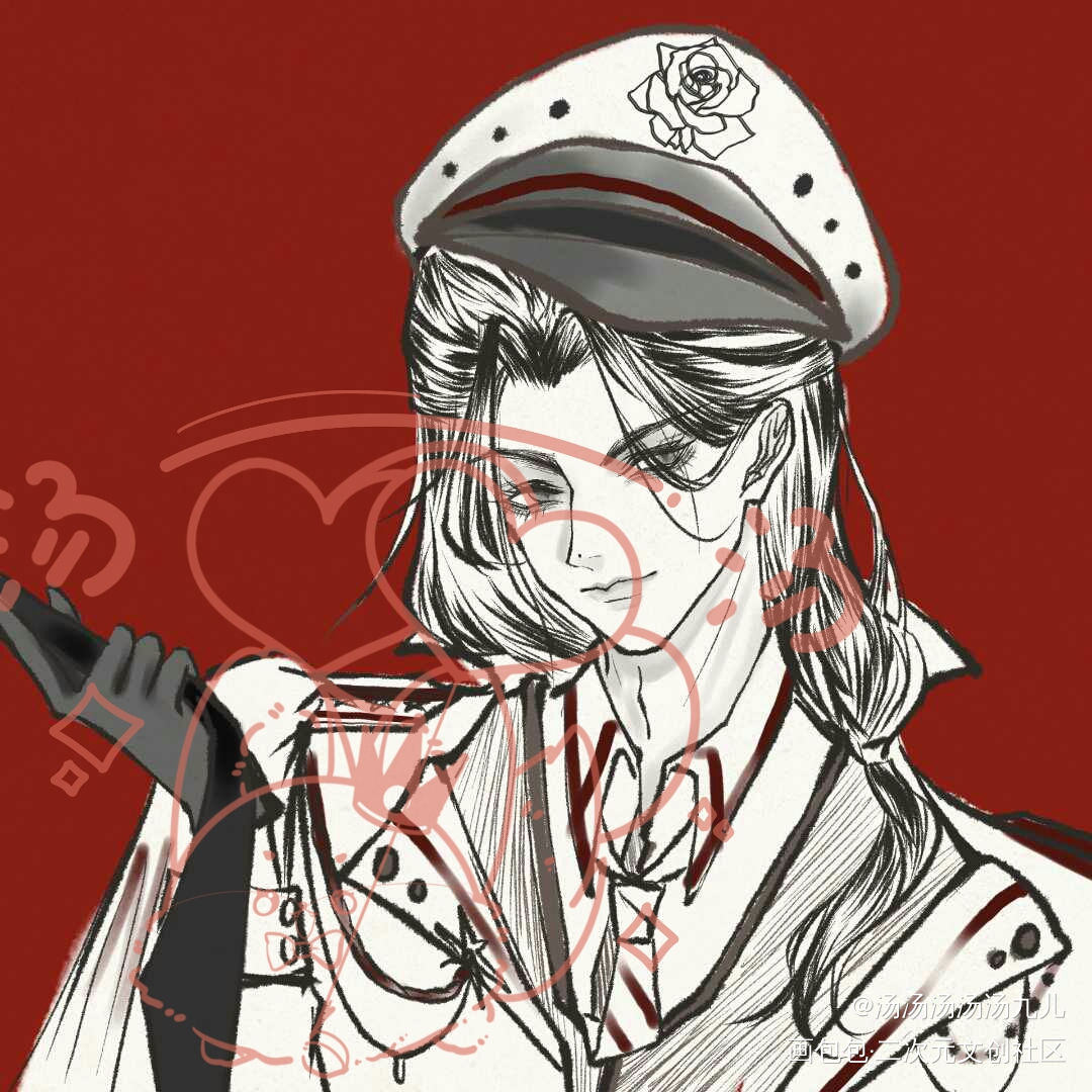 军装约稿_我只喜欢你的人设绘画作品