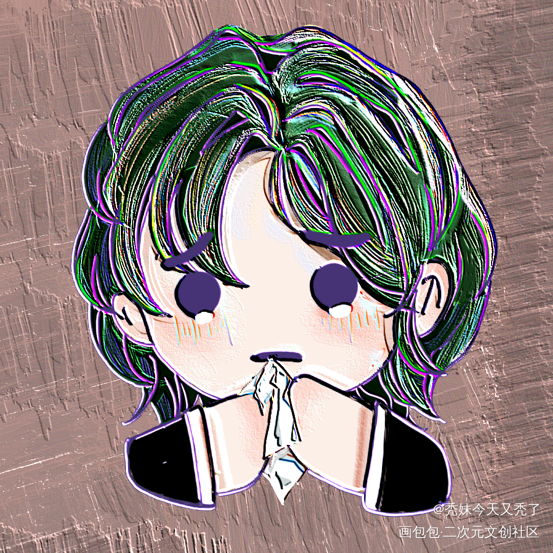 核桃异形吧唧_宋居寒平涂Q版绘画作品