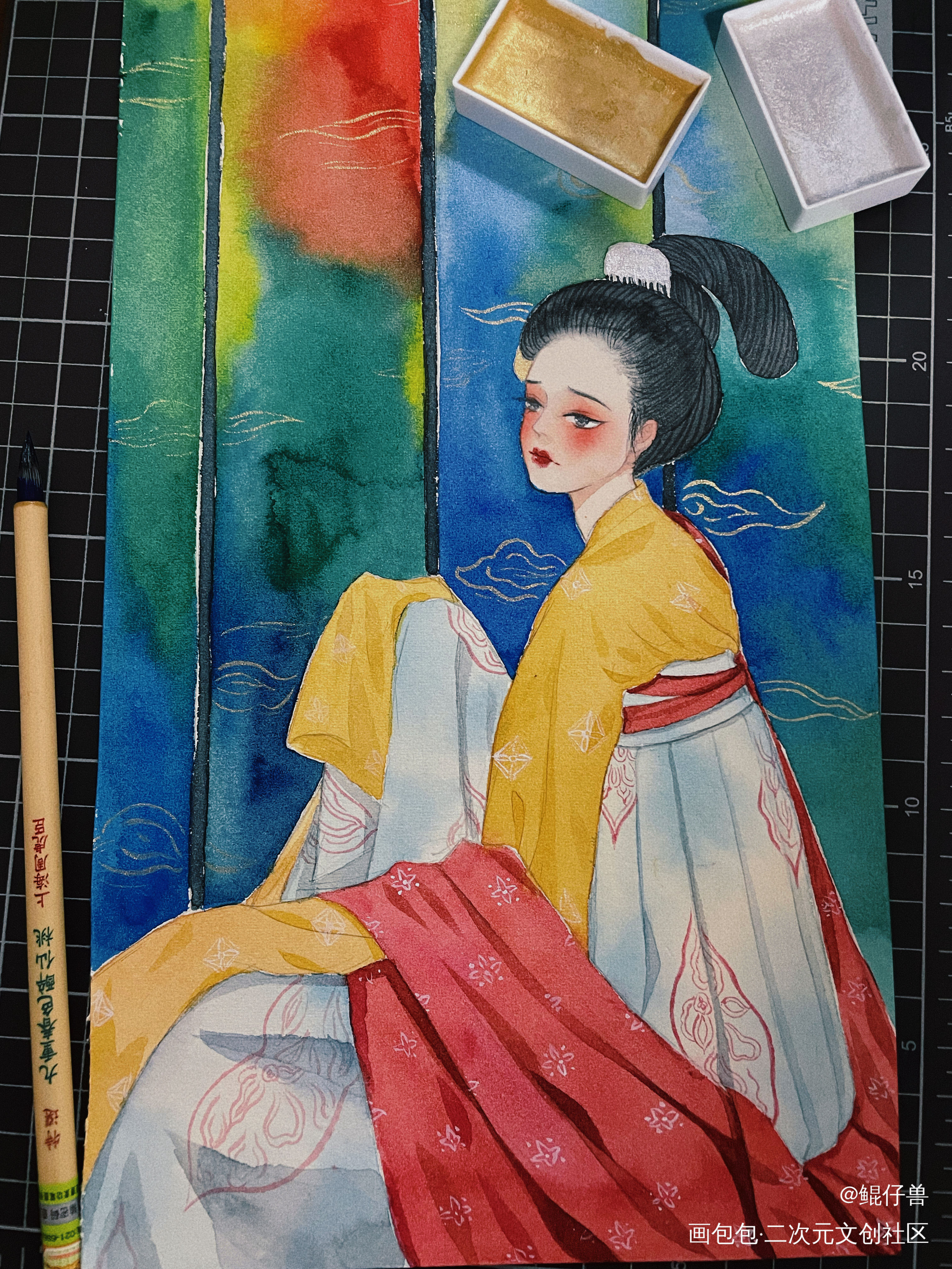 _手绘水彩绘画作品