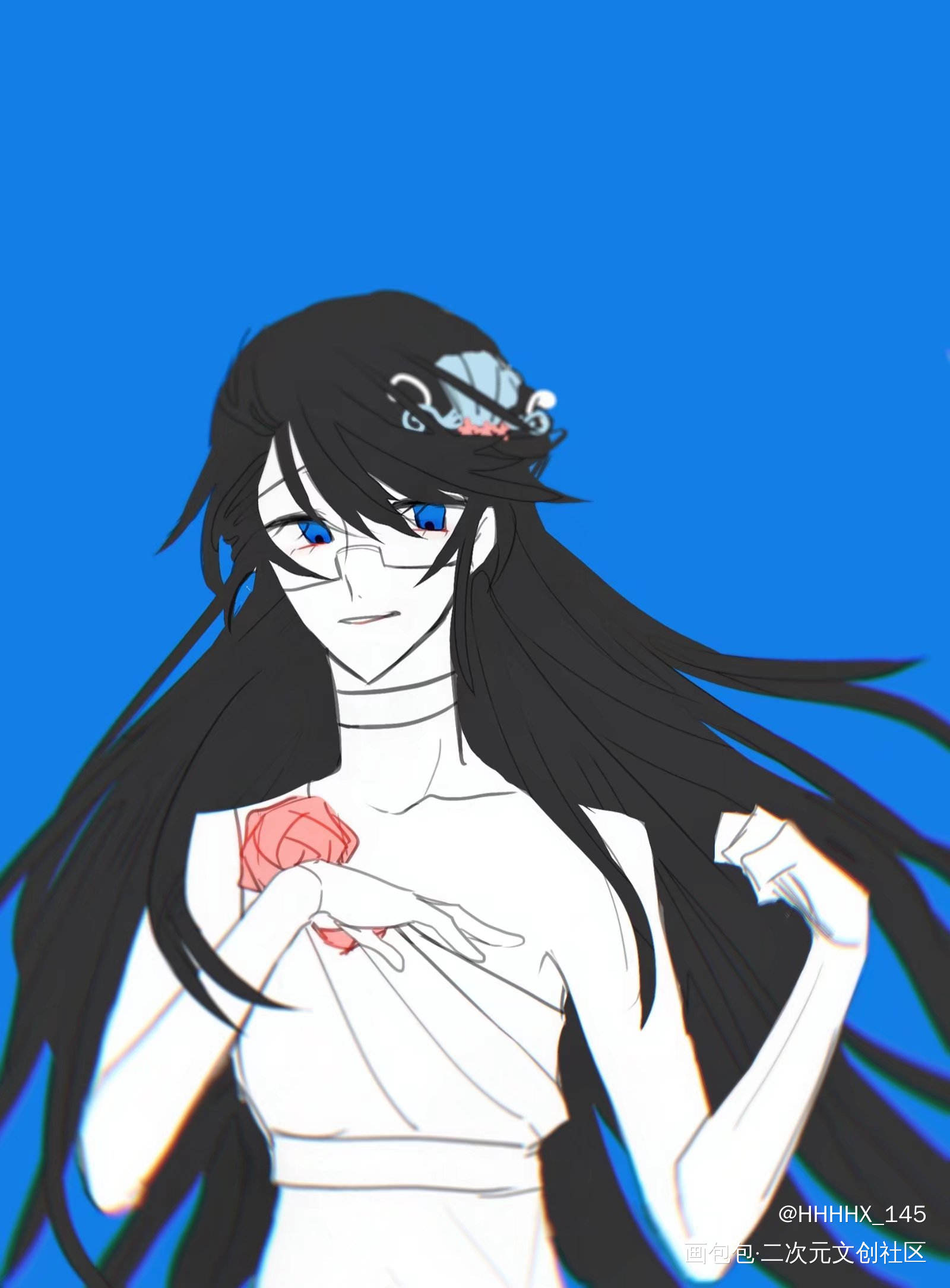 _卡森德拉的黑色嘉年华平涂稻草人团COC跑团绘画作品
