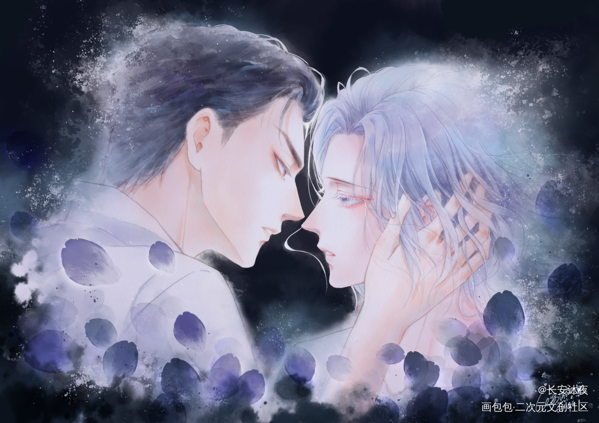 画个舟渡情头~七夕快乐！_默读舟渡板绘绘画作品