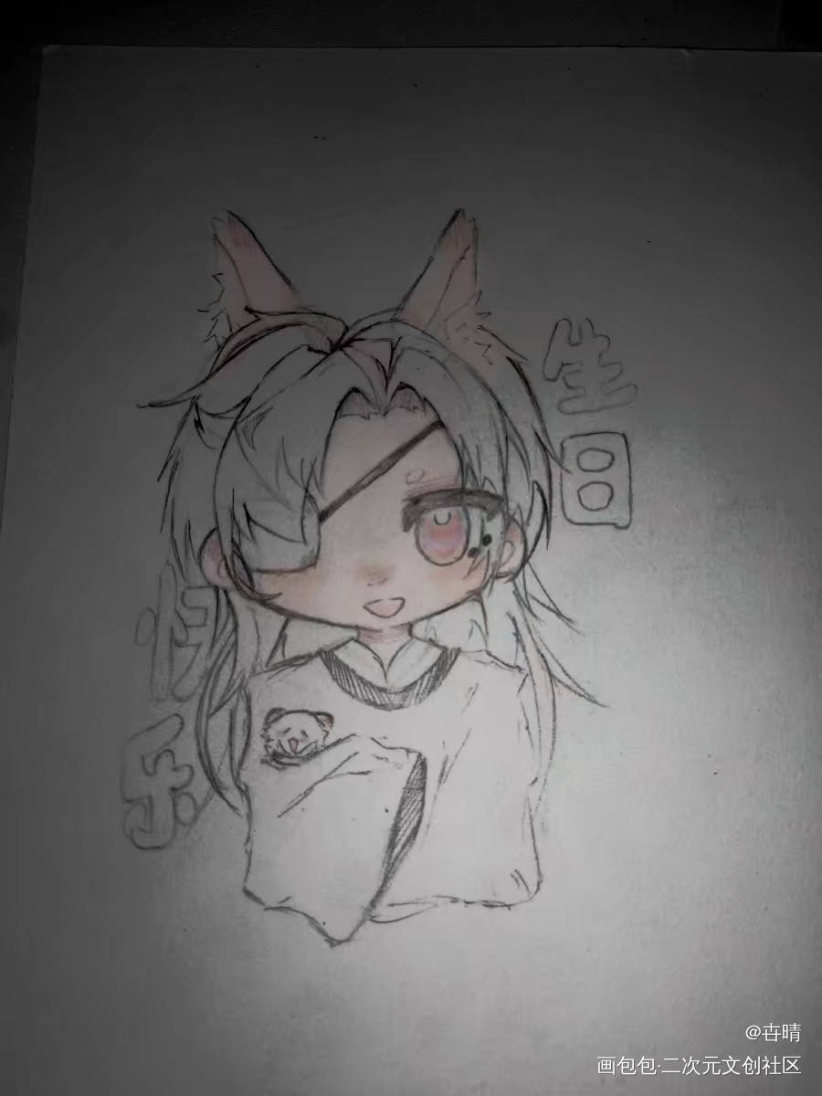 是花花之前生日的发一发，想攒谷_天官赐福绘画作品