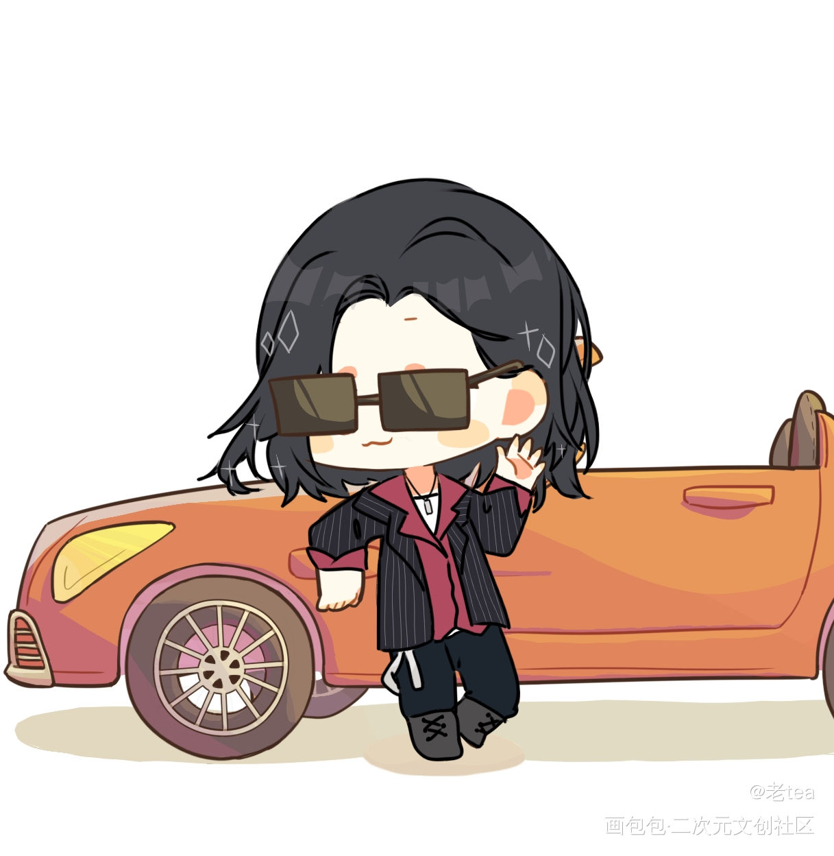 七夕快乐✨_188男团寒故宋居寒模板绘画作品