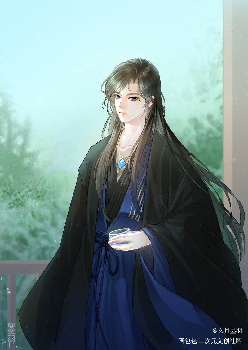 _镜玄古风眷思量绘画作品