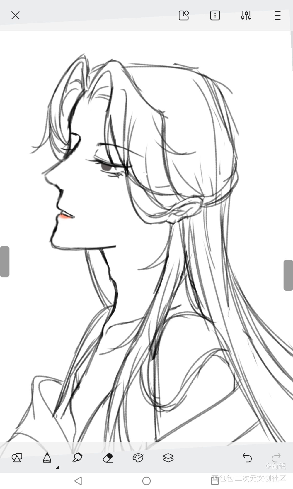 宁宁~_二哈和他的白猫师尊楚晚宁平涂绘画作品