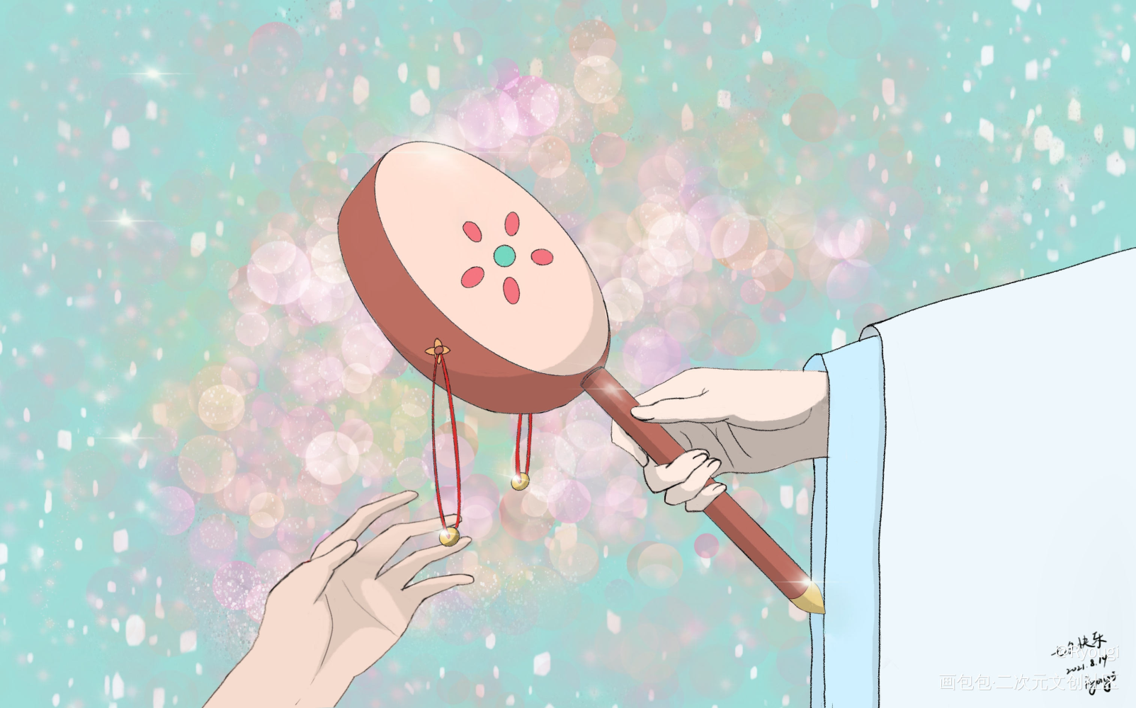 忘羡七夕快乐！_魔道祖师忘羡截图临摹绘画作品