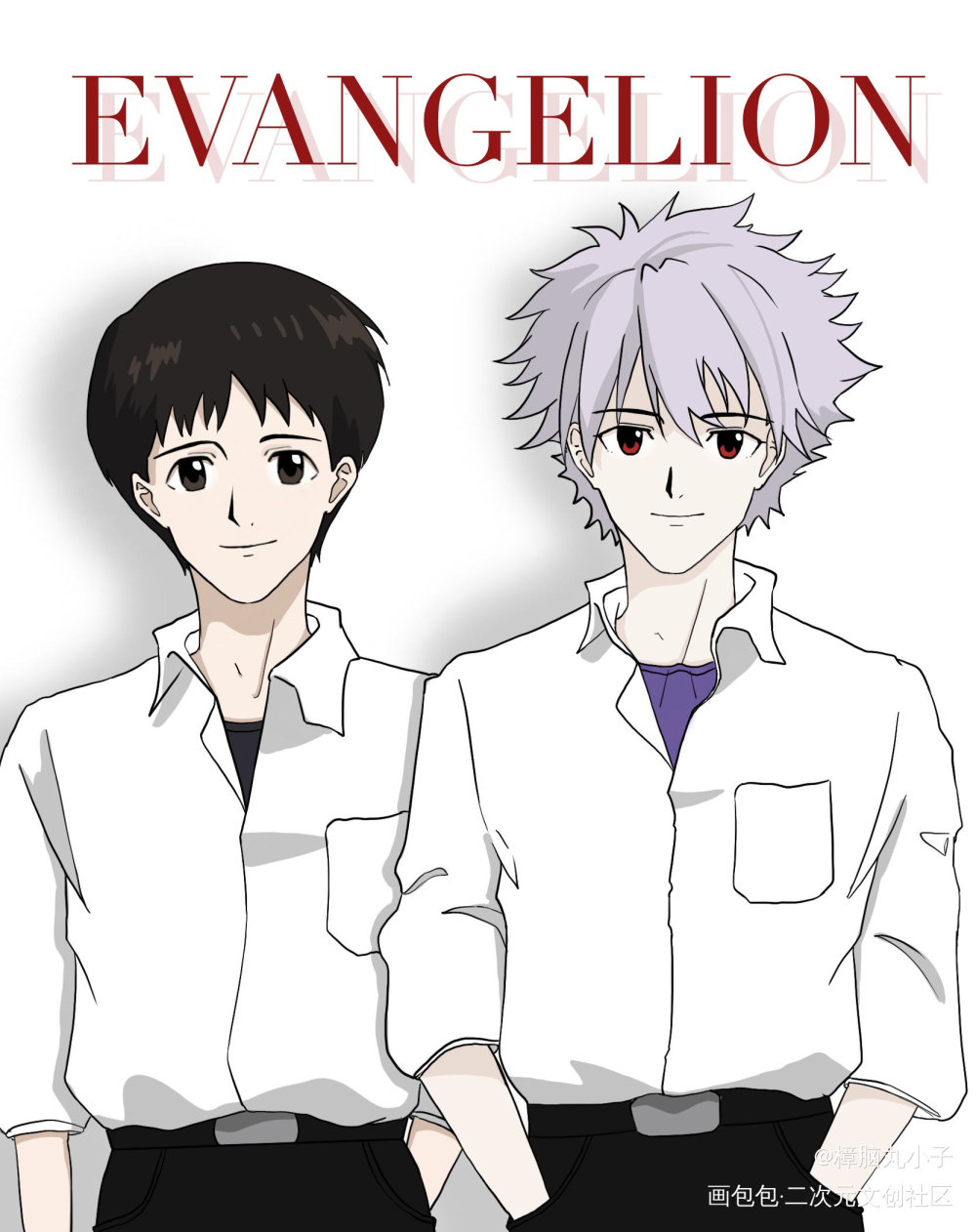 再见了所有EVANGELION_EVA薰嗣EVA新世纪福音战士绘画作品