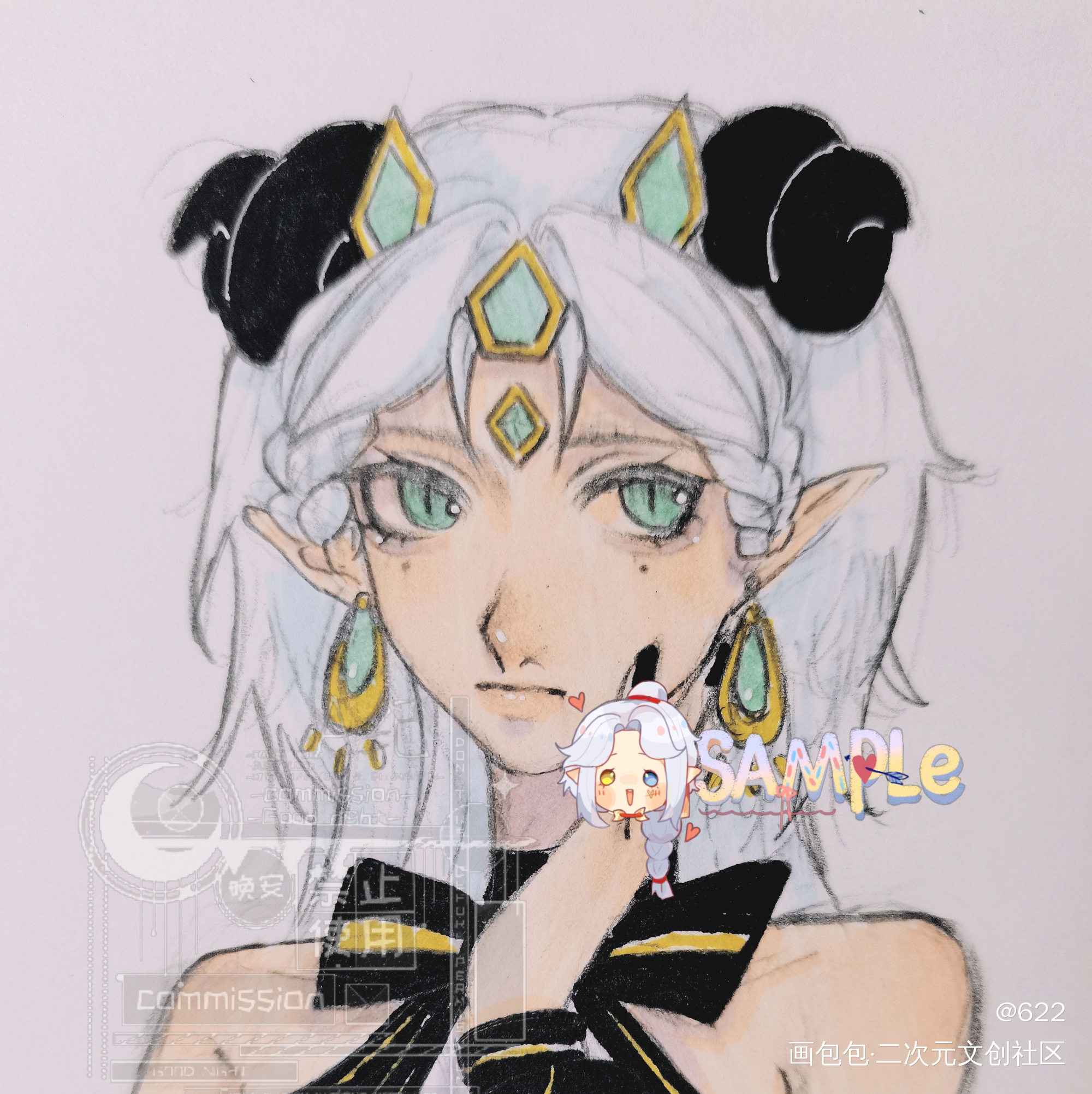 第一贴_手绘平涂无偿绘画绘画作品