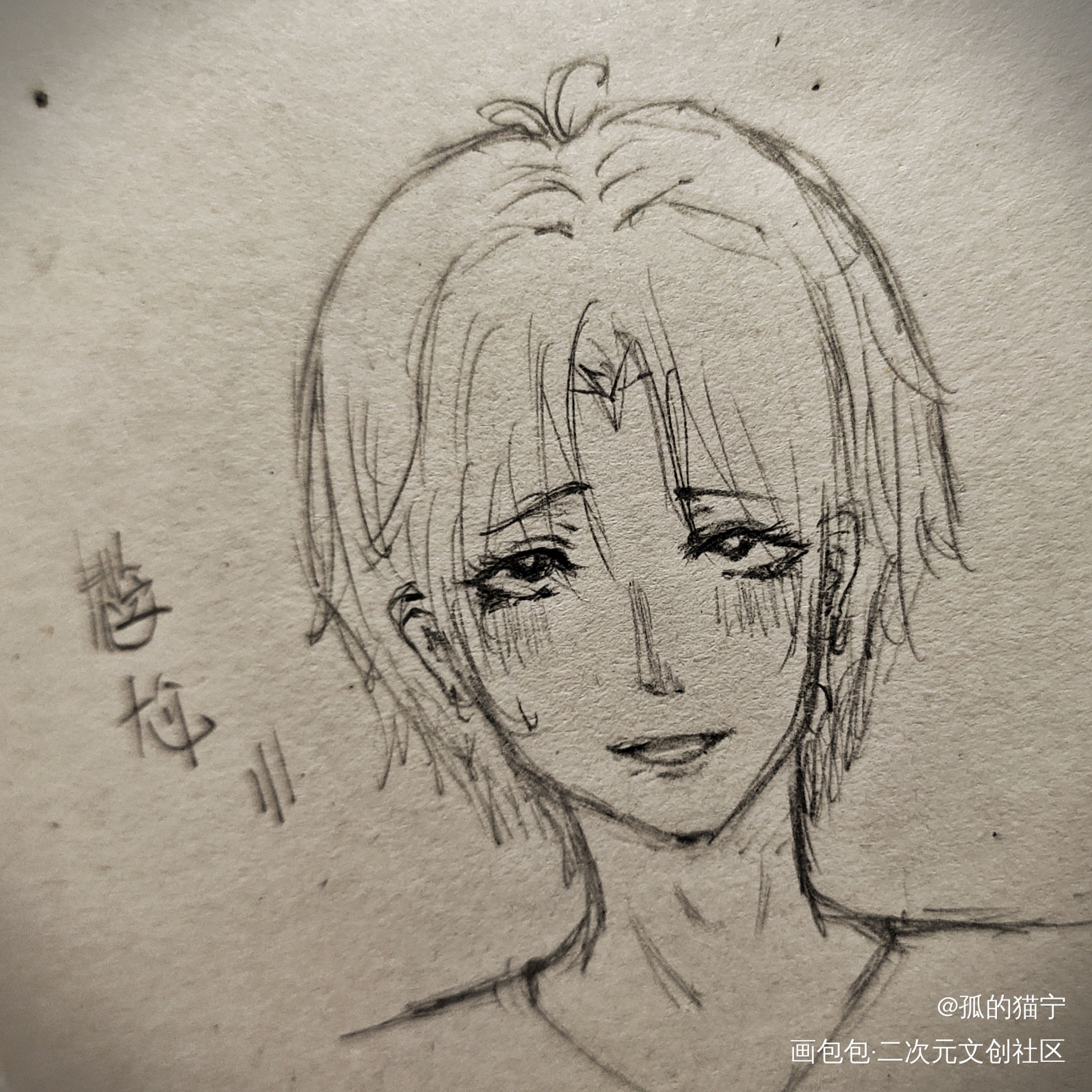 十六岁还不会画画，枯了_手绘绘画作品