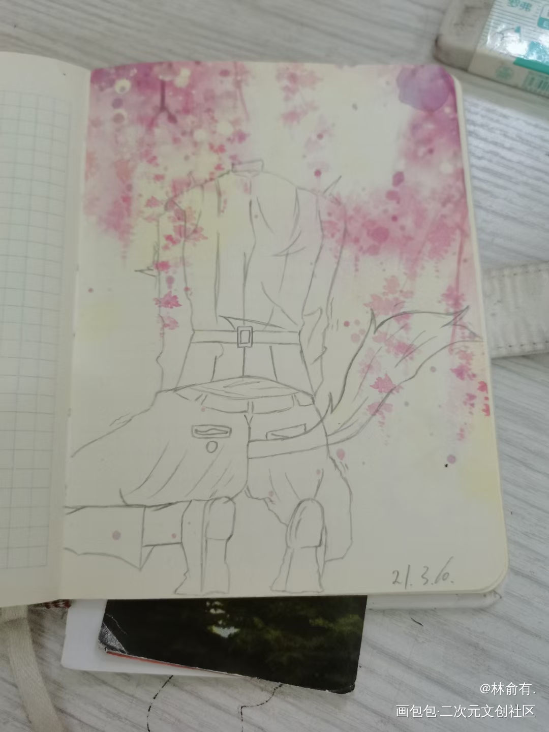 小尾巴_手绘小尾巴绘画作品