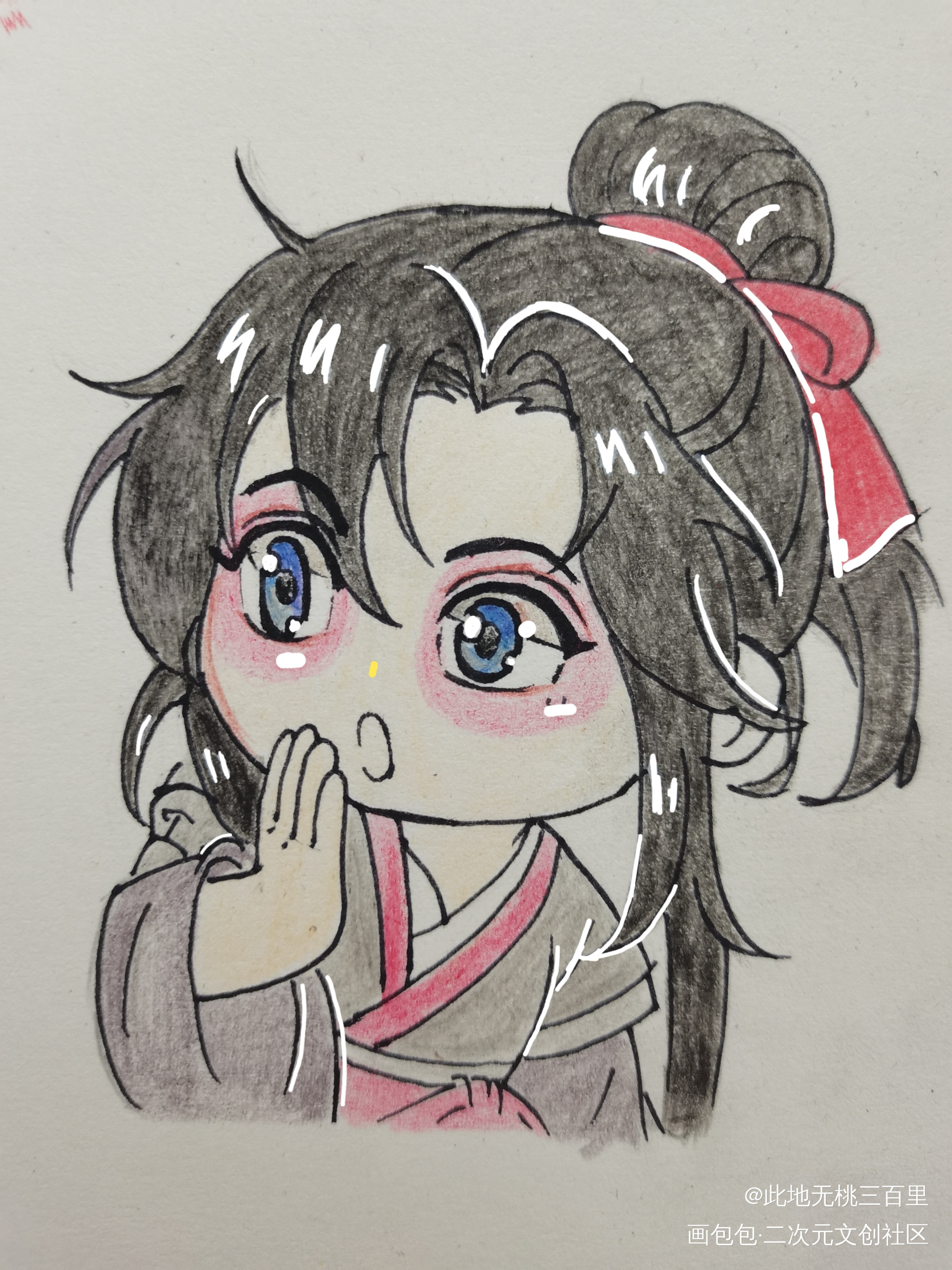 Q版羡羡_魏无羡手绘魔道祖师Q版绘画作品