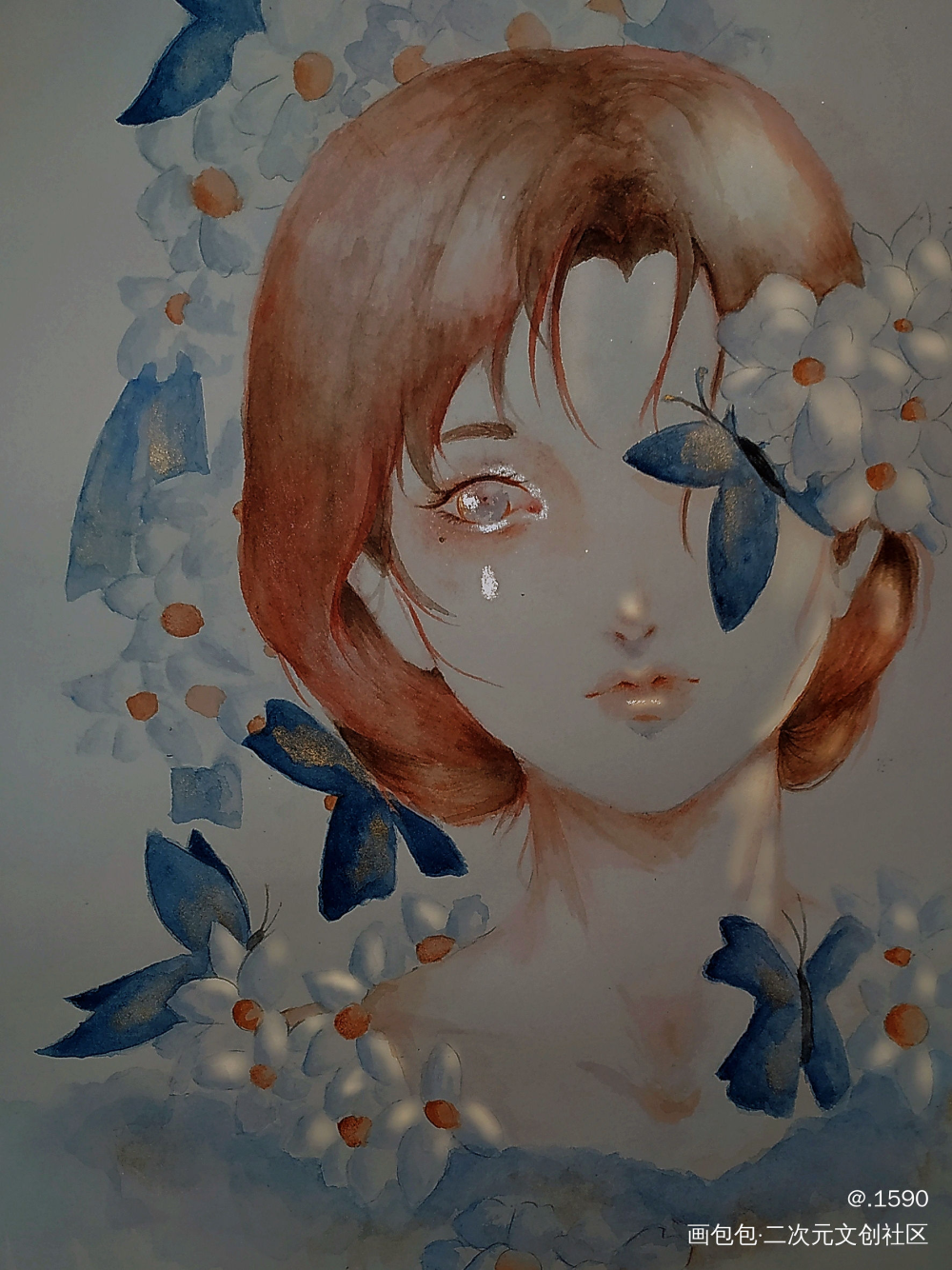_手绘水彩oc绘画作品
