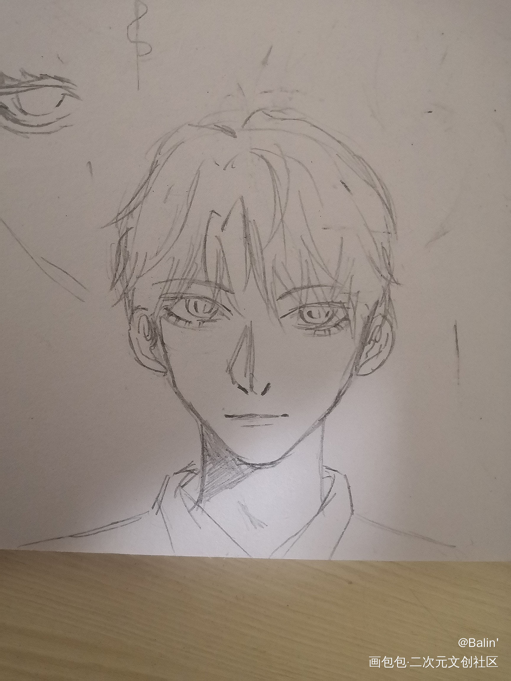 画了一下午终于磨出个有点人样的_手绘绘画作品