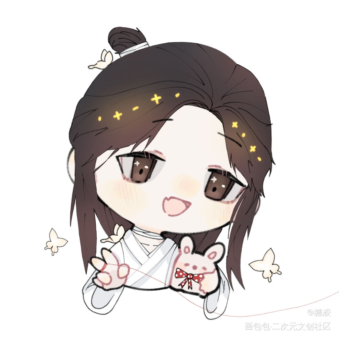 天官赐福，百无禁忌。_天官赐福花怜平涂Q版绘画作品