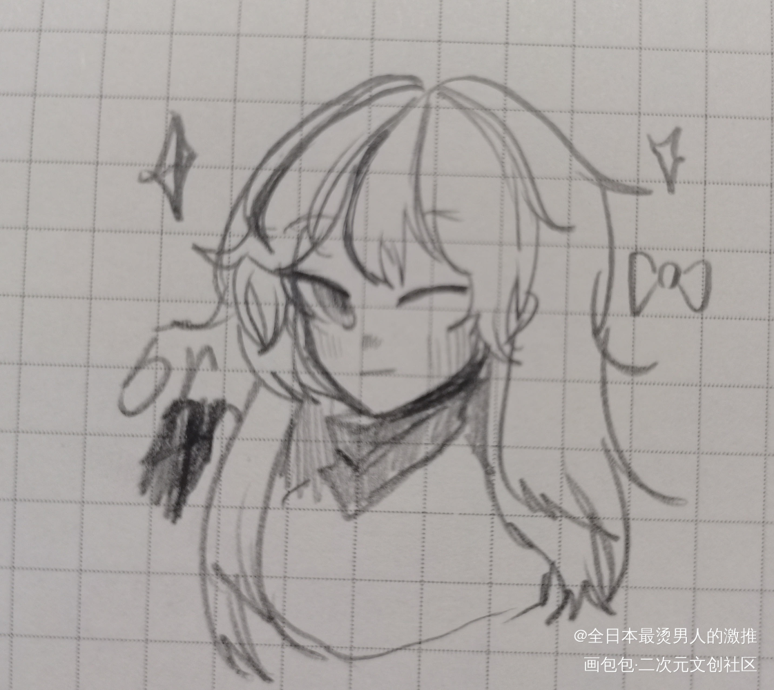 吃饭_手绘Q版绘画作品