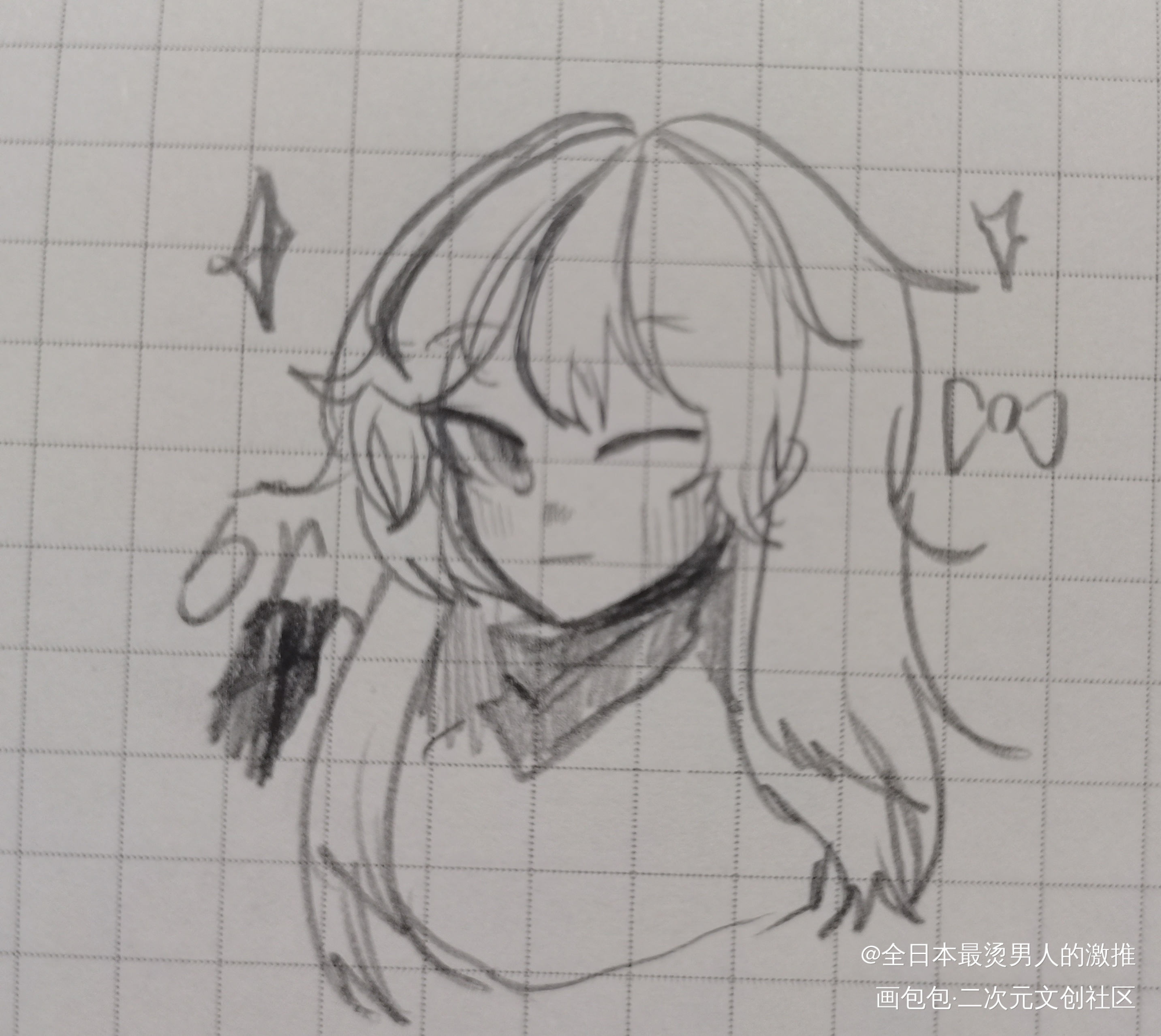 吃饭_手绘Q版绘画作品