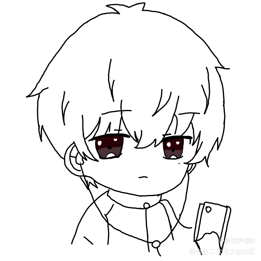 _伪装学渣谢俞Q版绘画作品