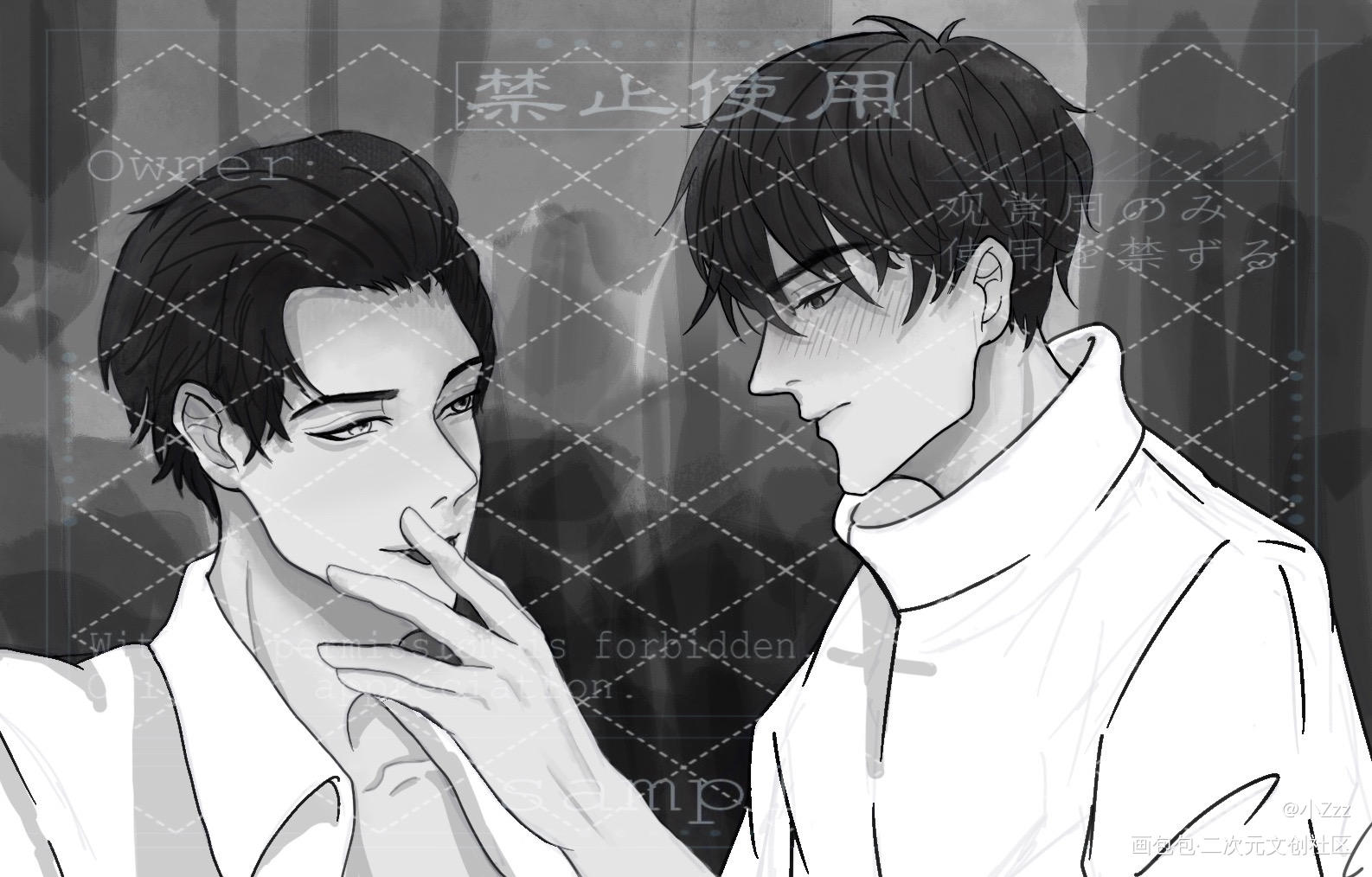 简哥，别这样_188男团李简绘画作品