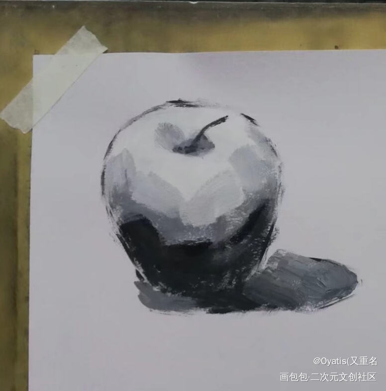 范画yyds_手绘黑白水彩绘画练习临摹绘画绘画作品