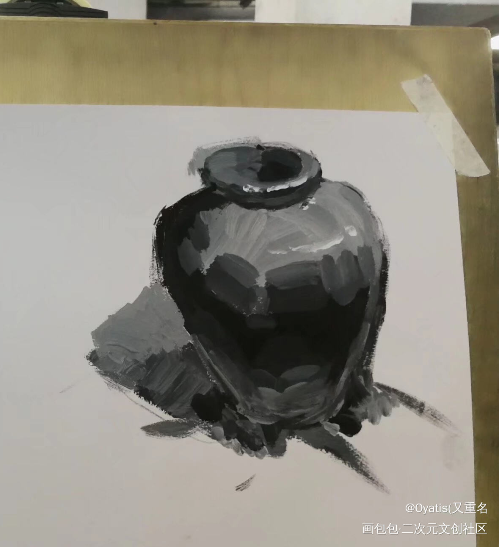 罐罐3_手绘黑白绘画练习临摹绘画绘画作品