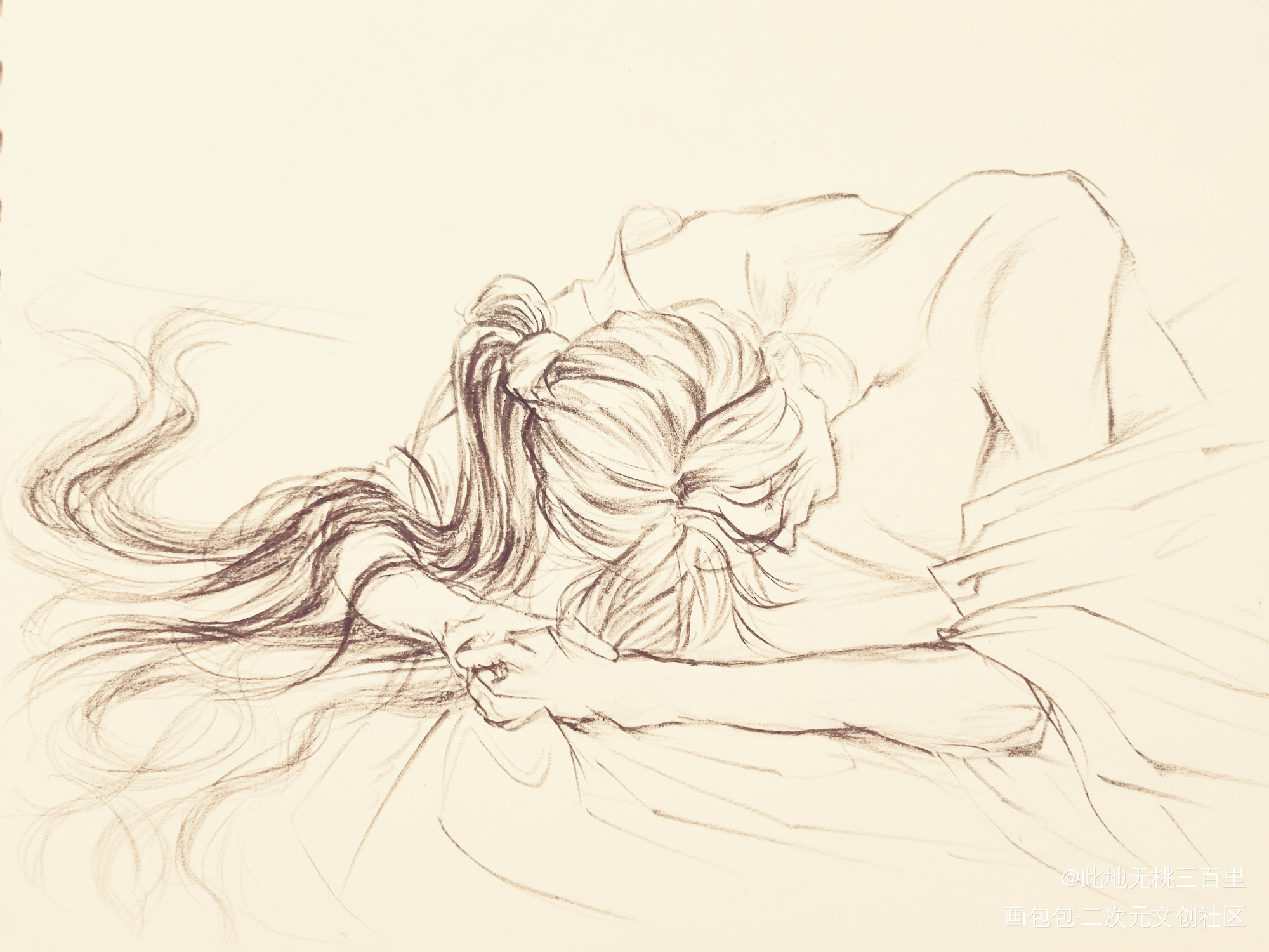 ( ↷ ㉨ ↷）_手绘古风临摹绘画作品